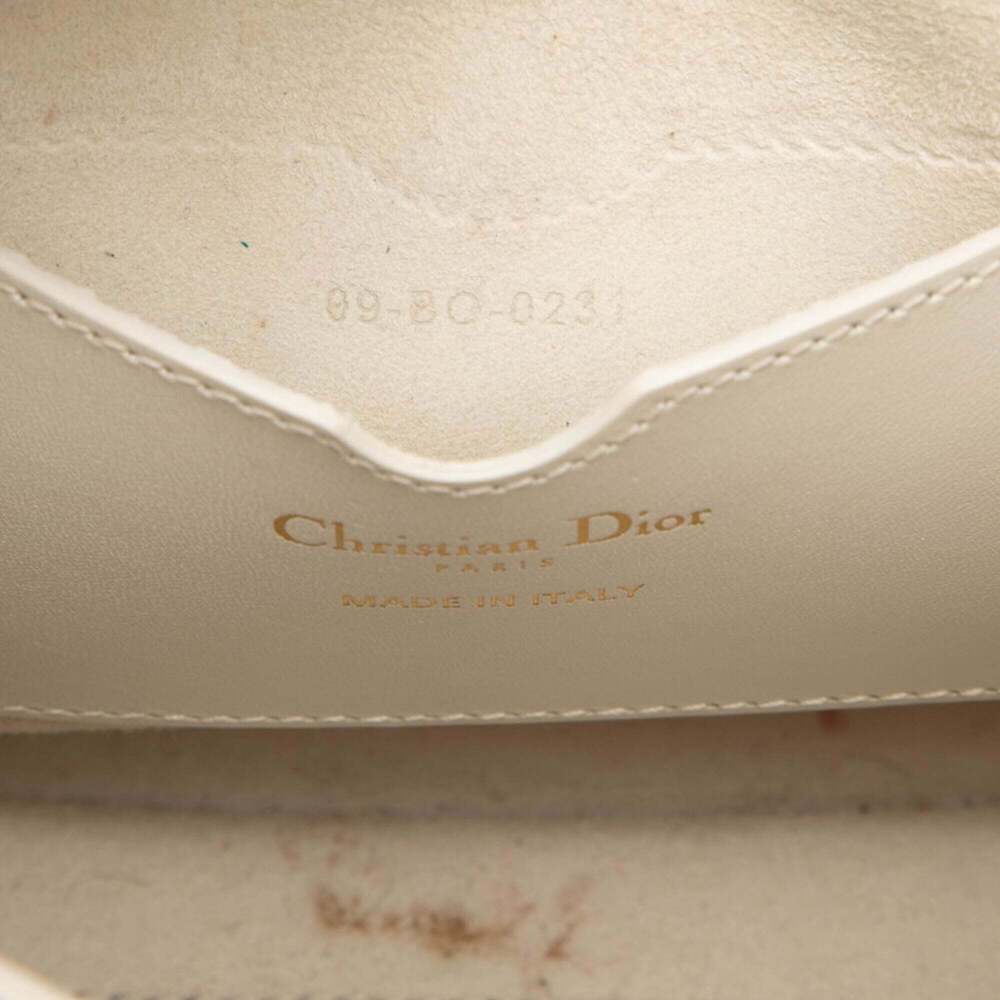 CHRISTIAN DIOR White Leather Shoulder Bag - Picture 7 of 9